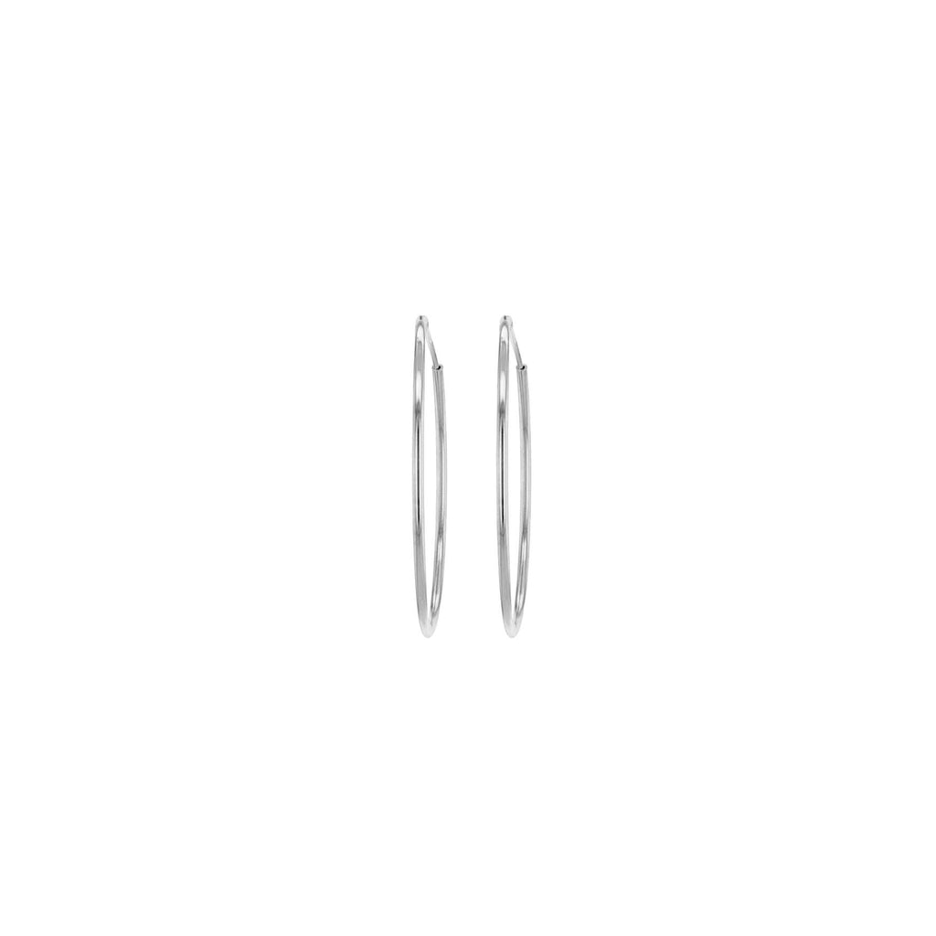 Sterling Silver 25mm Hoop Earrings image 2
