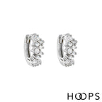 Sterling Silver Mini Cluster Rhea Huggies image 0