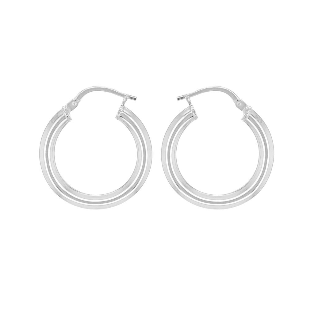 Sterling Silver 21mm Creole Earrings image 0