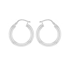 Sterling Silver 21mm Creole Earrings image 0