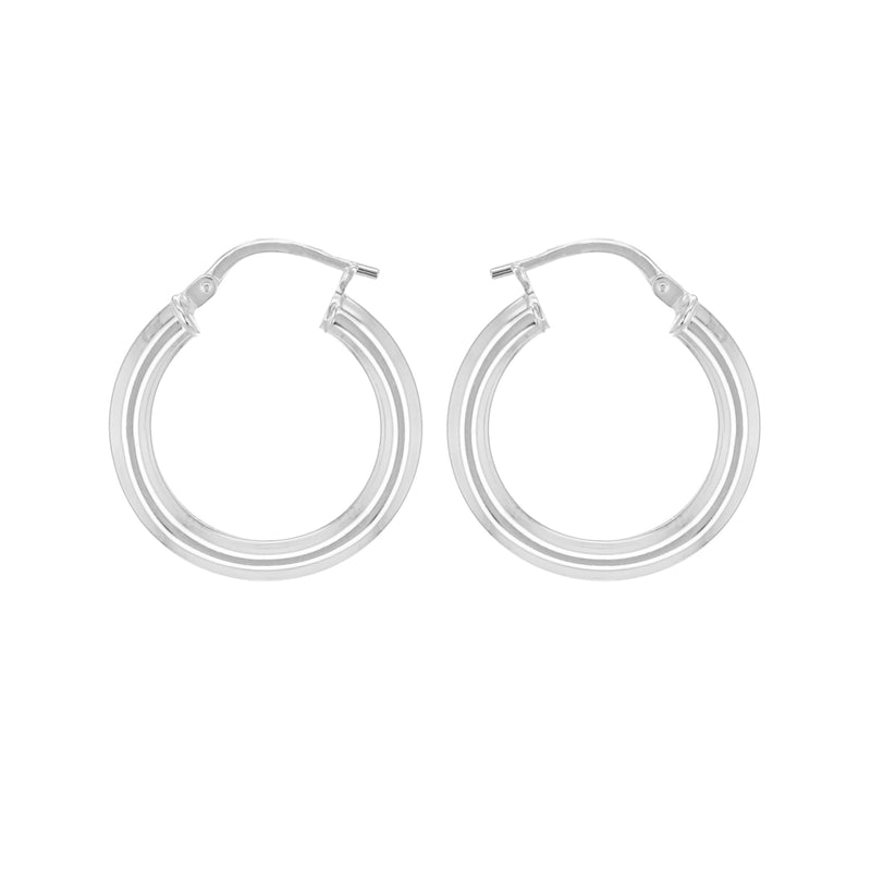 Sterling Silver 21mm Creole Earrings image 0