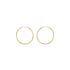 Yellow Gold Vermeil 20mm Classic Hoop Earrings image 0