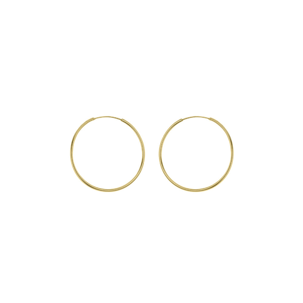 Yellow Gold Vermeil 20mm Classic Hoop Earrings image 0