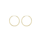 Yellow Gold Vermeil 16mm Classic Hoop Earrings image 0