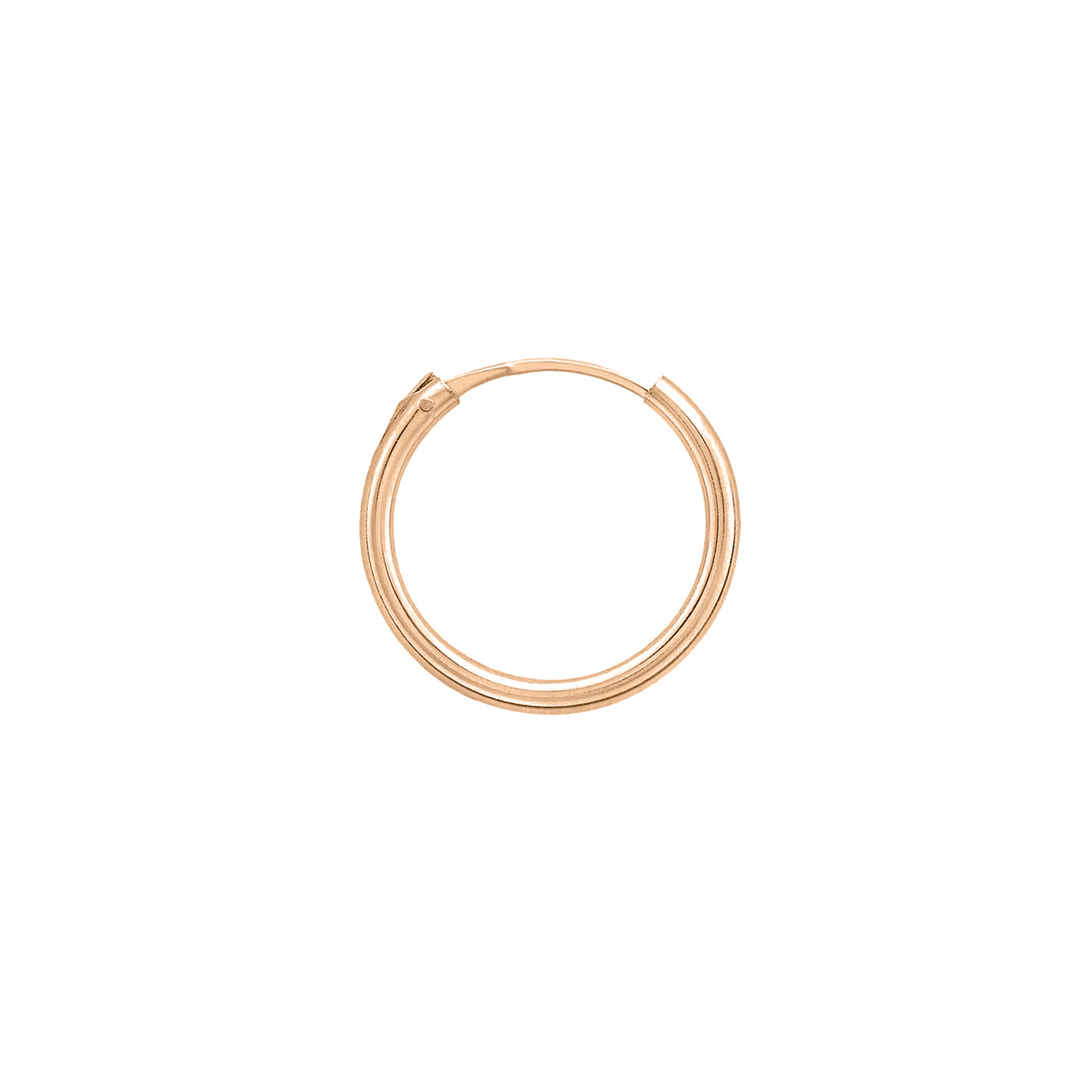 9ct Rose Gold 11mm Classic Hoop image 0
