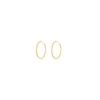 Yellow Gold Vermeil 12mm Classic Hoop Earrings image 2