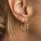 Gold Vermeil Mini Stone Set Sara Huggies image 1