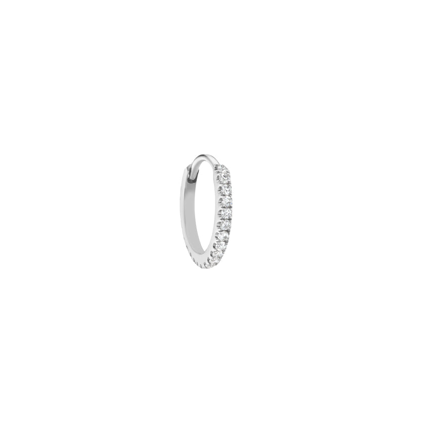 Pavé Stone Set 12mm Eternity Ring Clicker Hoop image 3