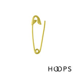 Yellow Gold Vermeil Medium Safety Pin Earring image 0