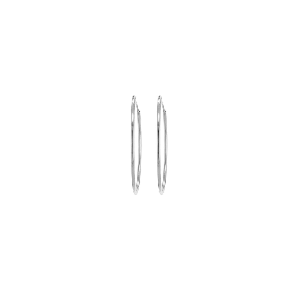 Sterling Silver 20mm Hoop Earrings image 2