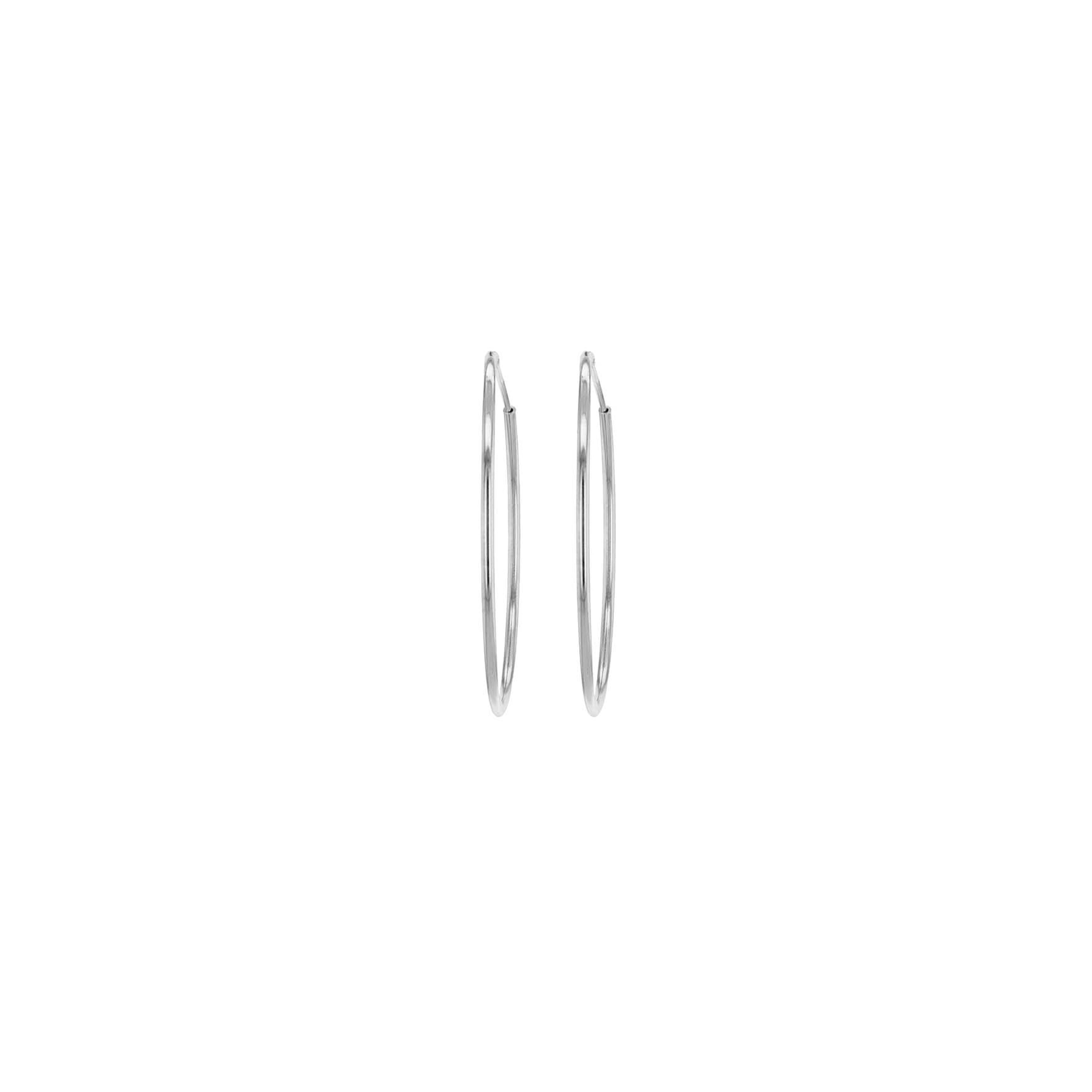 Sterling Silver 20mm Hoop Earrings image 2