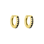 Gold Vermeil Mini Stone Set Lana Huggies image 1