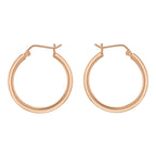Rose Gold Vermeil 30mm Hoop Earrings image 0