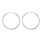 Sterling Silver 50mm Hoop Earrings image 0
