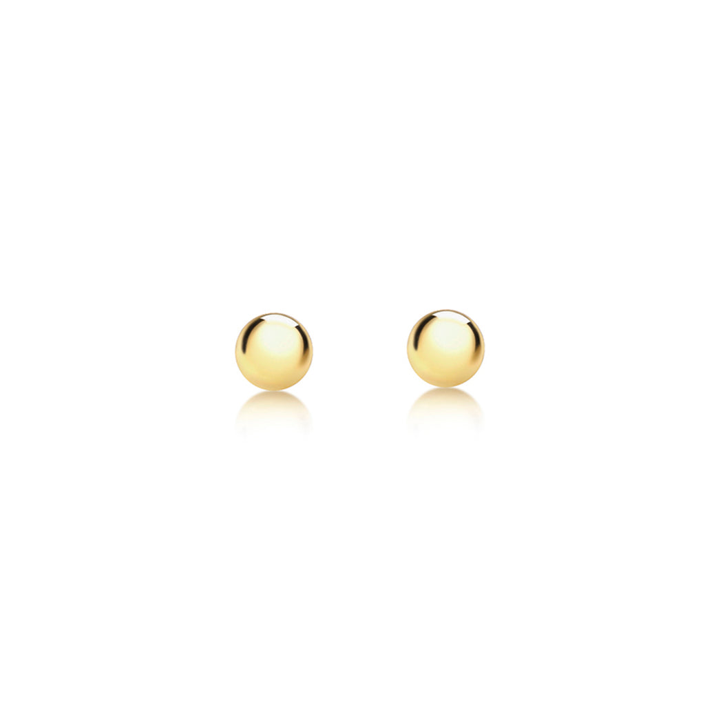 9ct Yellow Gold 2mm Polished Ball Stud Earrings image 3