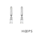 Sterling Silver Esme Drop Huggies image 0