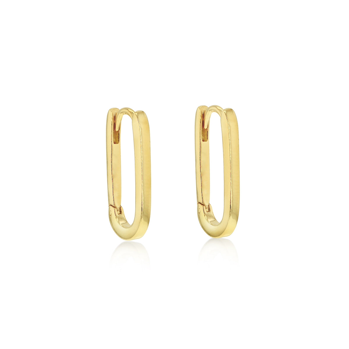 Gold Vermeil Rectangular Sia Huggies image 0