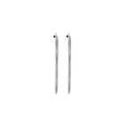 Sterling Silver 40mm Classic Hoop Earrings image 2