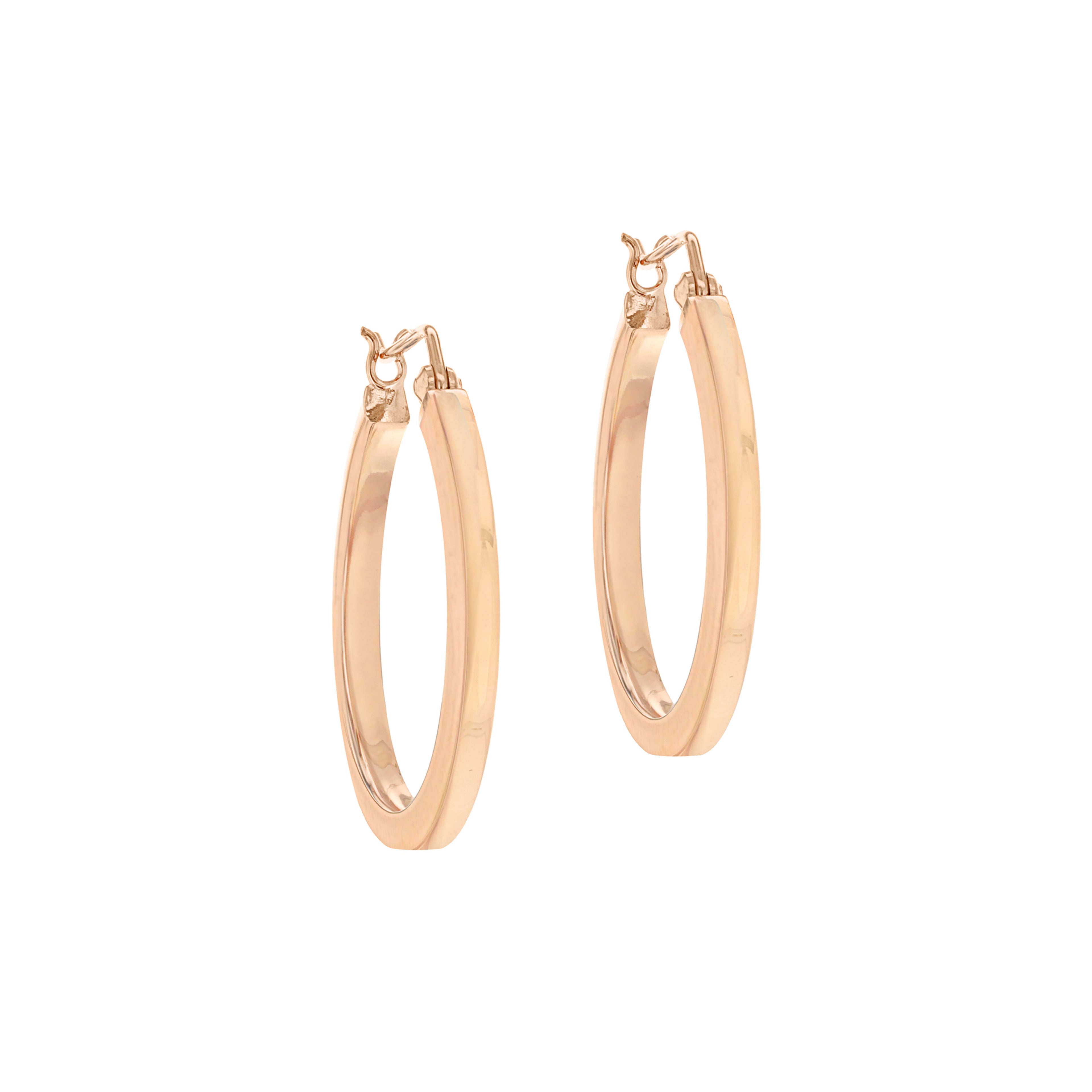 Rose Gold Vermeil 30mm Hoop Earrings image 3