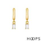 Yellow Gold Vermeil Esme Drop Huggies image 0