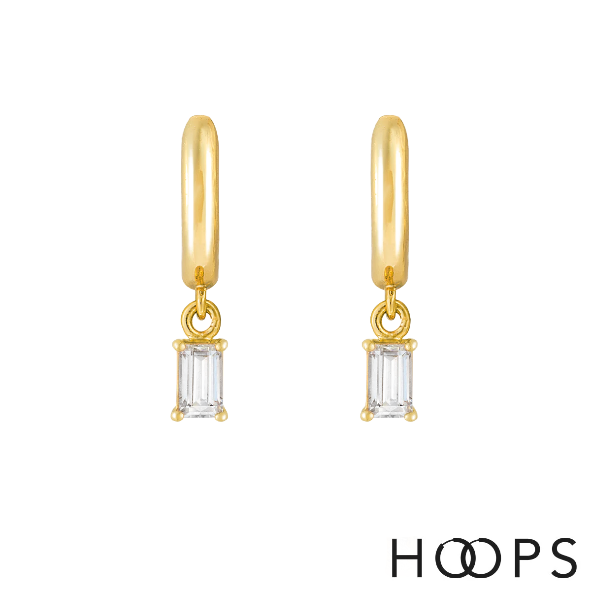 Yellow Gold Vermeil Esme Drop Huggies image 0