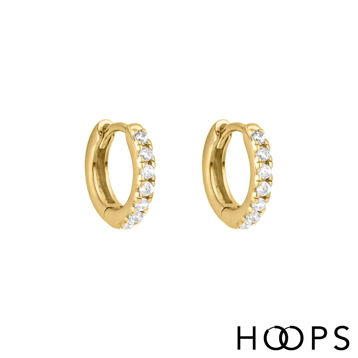 Gold Vermeil Mini Stone Set Sara Huggies image 0
