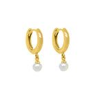 Gold Vermeil Mini Pearl Drop Anna Huggies