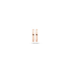 14ct Pink Gold 11.4mm Huggie Earrings image 1