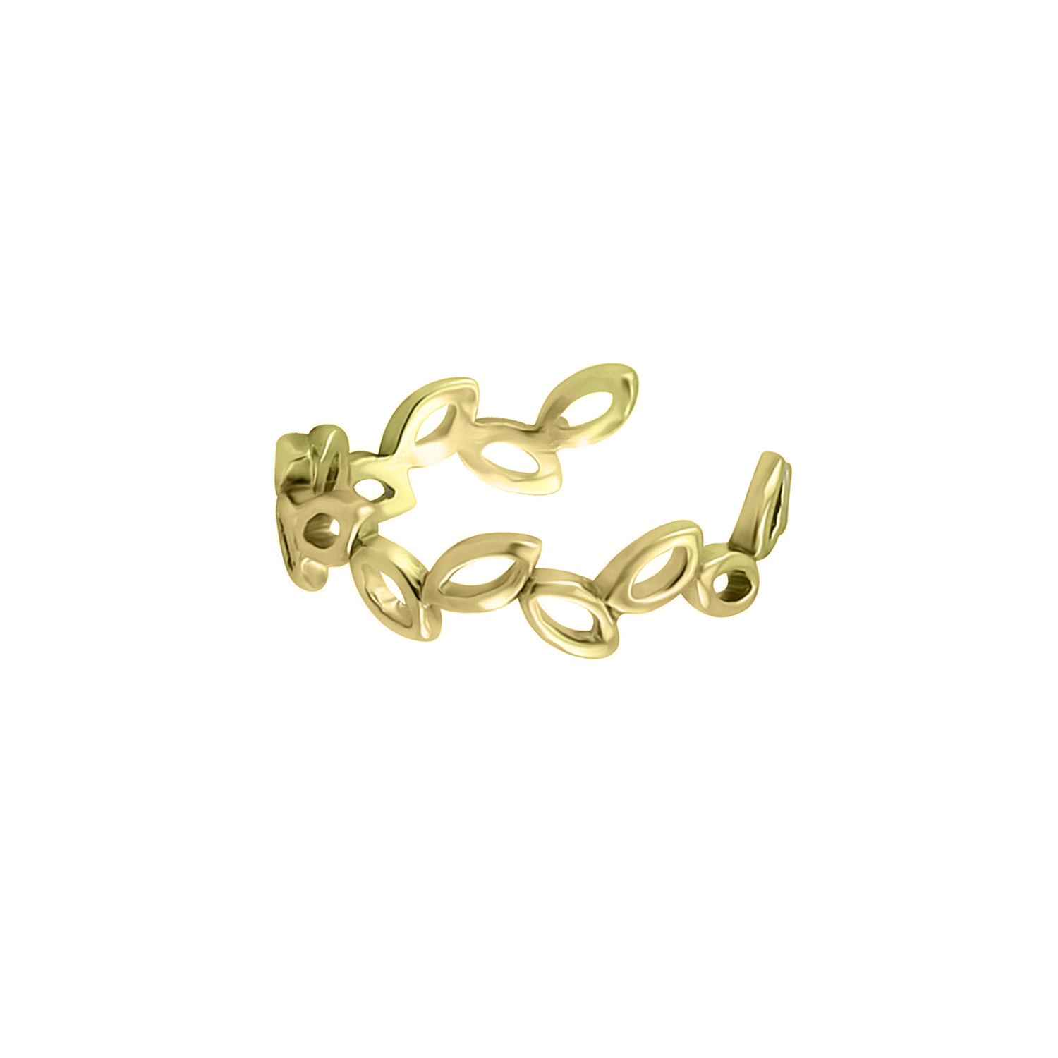 Yellow Gold Vermeil Willow 13mm Ear Cuff (Conch Area)