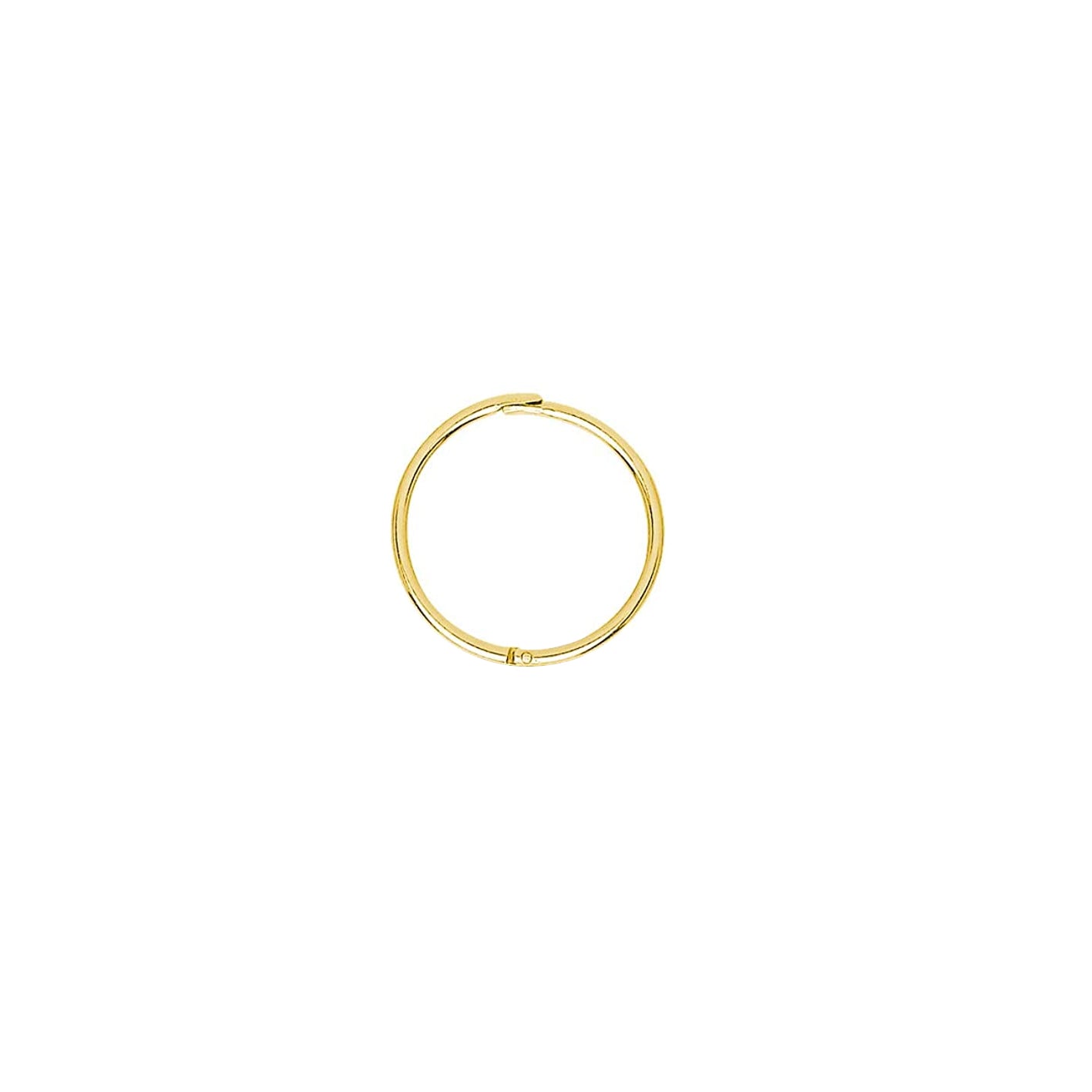 9ct Yellow Gold 15mm Hinged Earring image 1