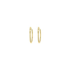 Yellow Gold Vermeil 10mm Classic Hoop Earrings image 2