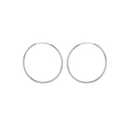 Sterling Silver 35mm Hoop Earrings image 0