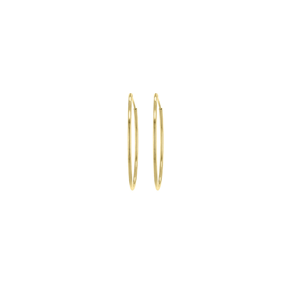 Yellow Gold Vermeil 20mm Classic Hoop Earrings image 2