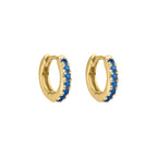 Yellow Gold Vermeil Mini Jill Huggies image 0