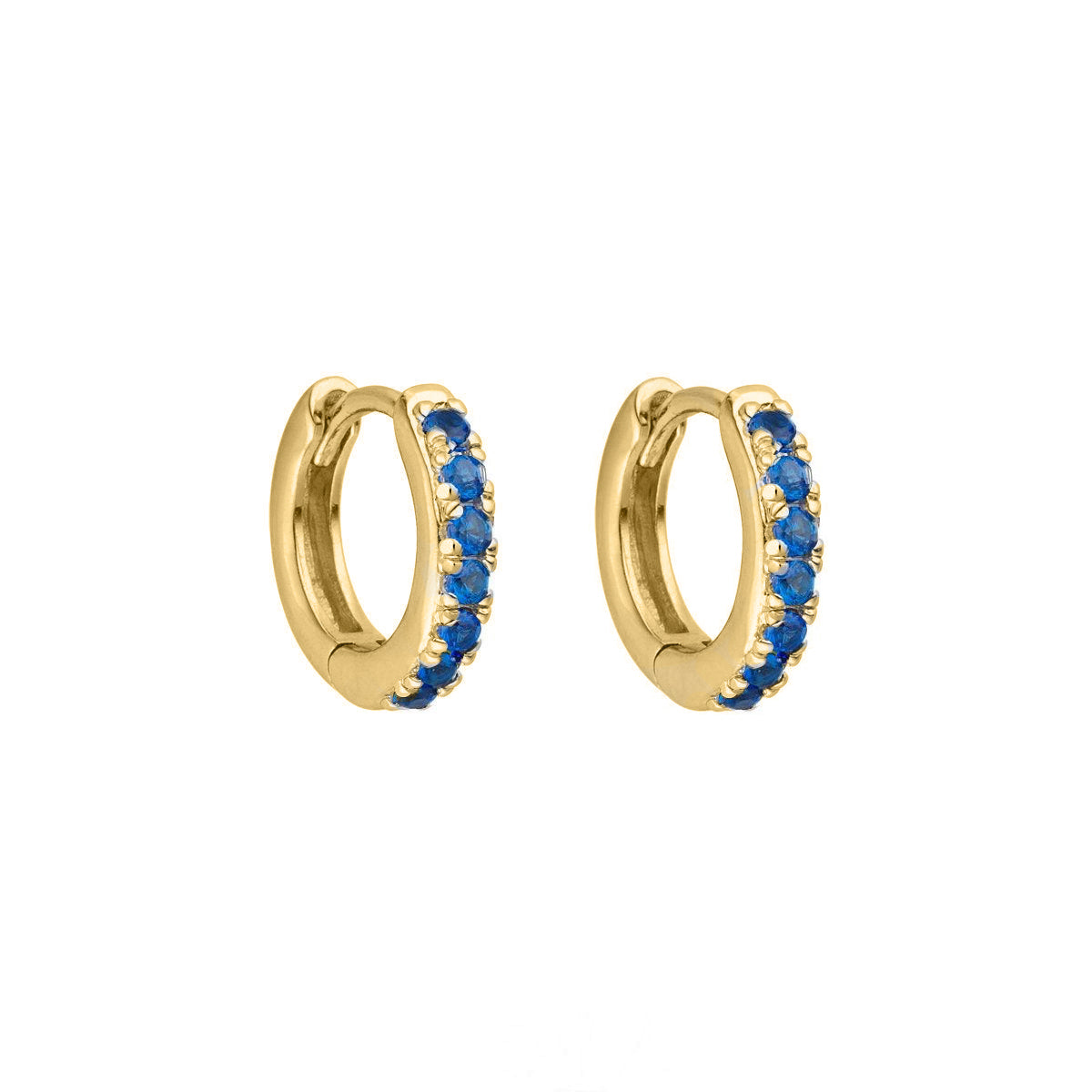 Yellow Gold Vermeil Mini Jill Huggies image 0