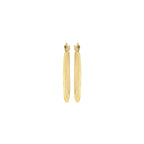 9ct Yellow Gold 24mm Graduated Creole Earrings image 2