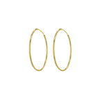 Yellow Gold Vermeil 35mm Classic Hoop Earrings image 2