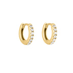 Gold Vermeil Mini Stone Set Sara Huggies image 3