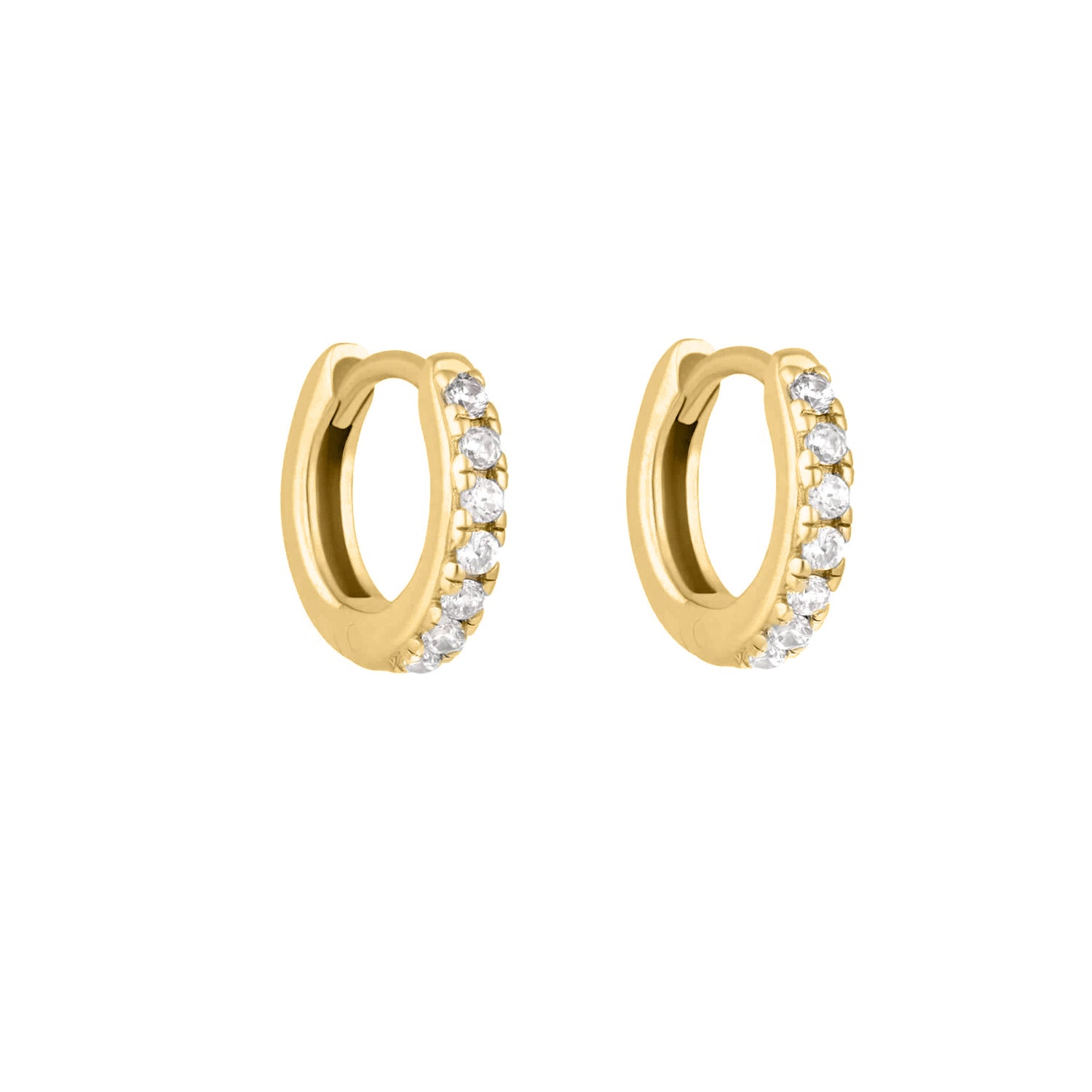 Gold Vermeil Mini Stone Set Sara Huggies image 3