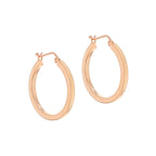 Rose Gold Vermeil 30mm Hoop Earrings image 2
