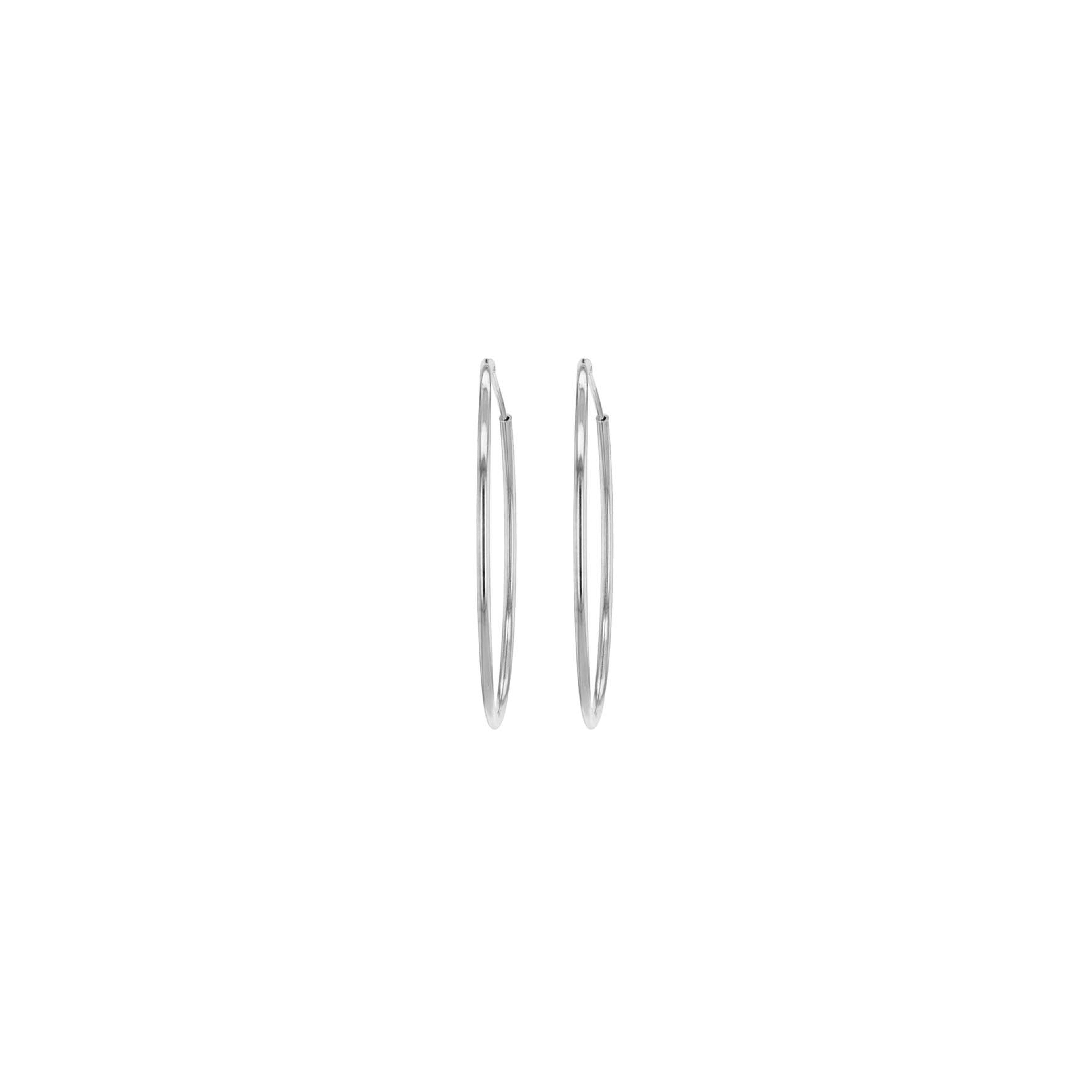 Sterling Silver 16mm Hoop Earrings image 2