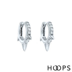 Sterling Silver Mini Stone Set Angie Huggies image 0