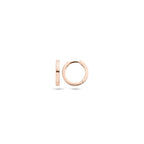 14ct Pink Gold 11.4mm Huggie Earrings image 0