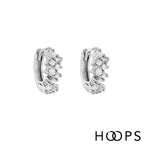 Sterling Silver Mini Cluster Rhea Huggies image 0