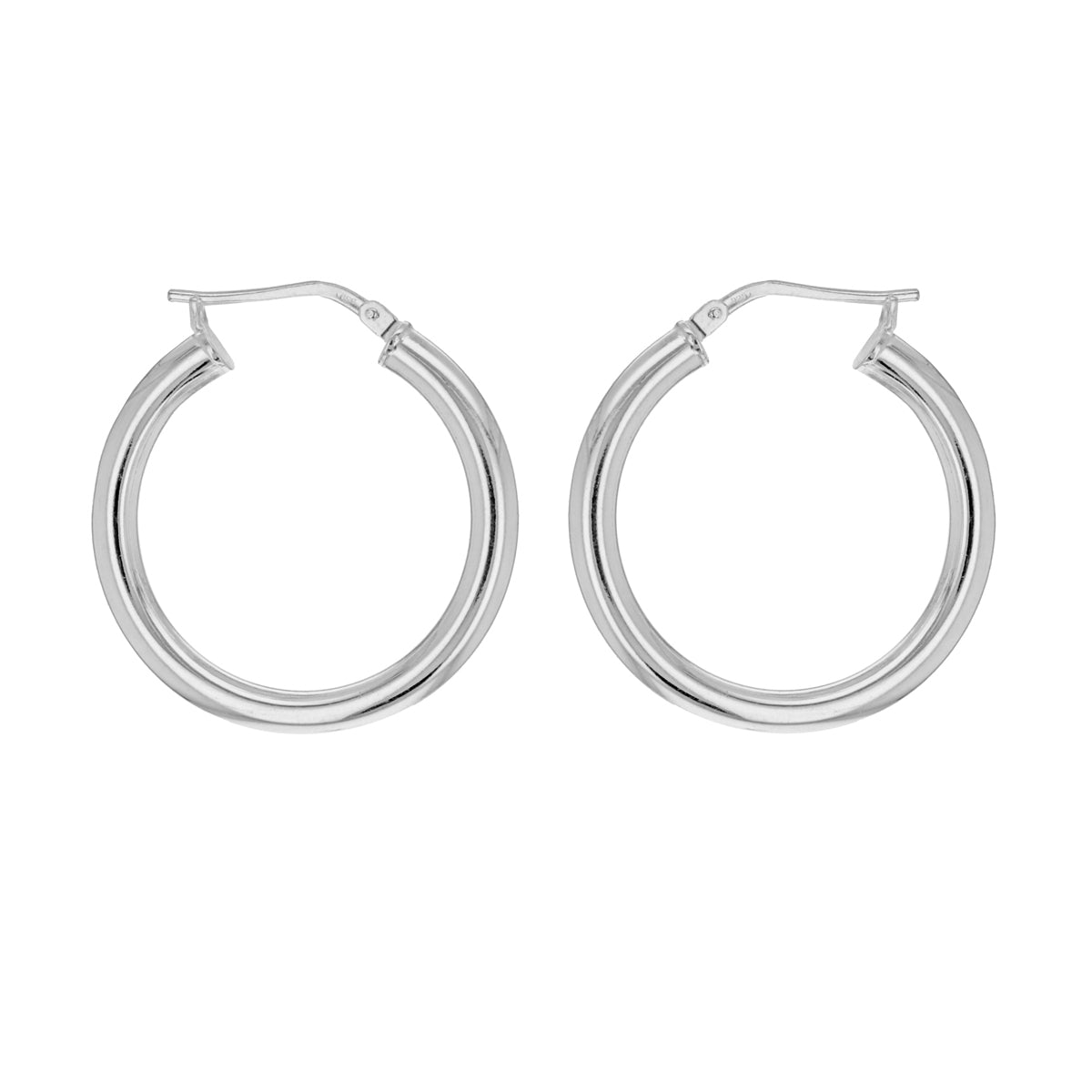 Sterling Silver 26mm Creole Earrings image 0