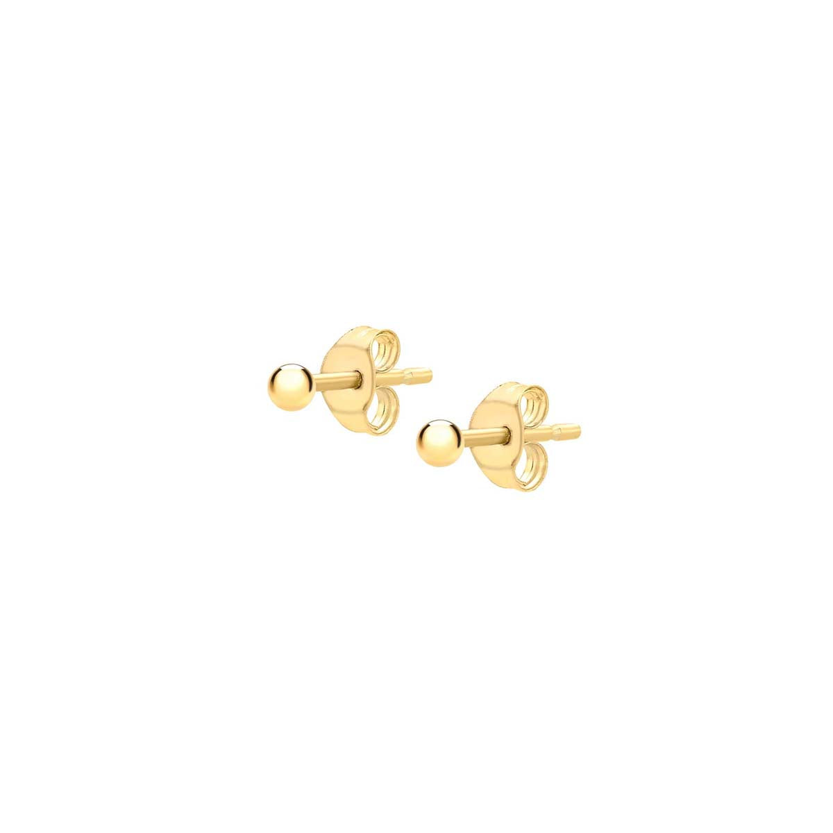 9ct Yellow Gold 2mm Polished Ball Stud Earrings image 2