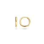 14ct Yellow Gold 10mm Huggie Earrings image 0