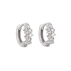Sterling Silver Mini Cluster Rhea Huggies image 1