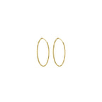 Yellow Gold Vermeil 20mm Classic Hoop Earrings image 1