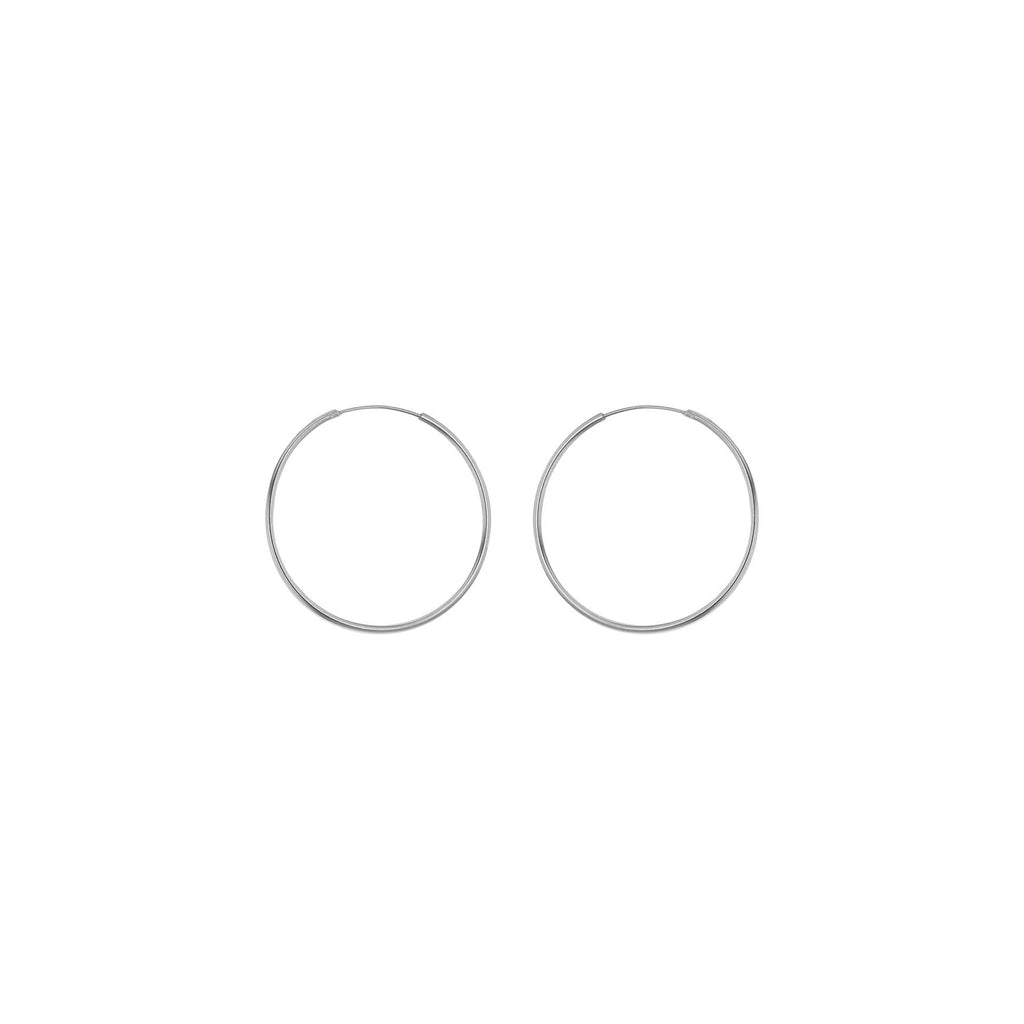 Sterling Silver 20mm Hoop Earrings image 0